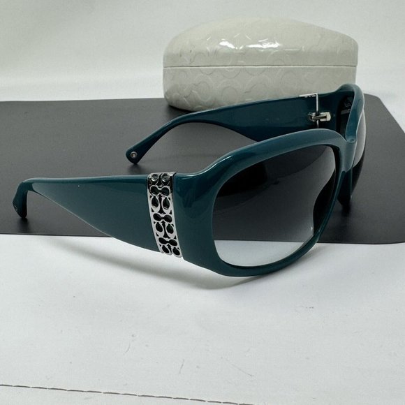 Coach Jacqueline S 828 TEAL Sunglasses With Coach Case main image 10